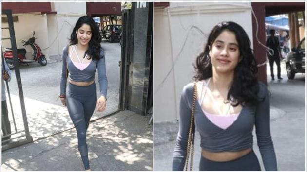 Janhvi Kapoor gets a piggyback ride from her gym trainer : Bollywood News -  Bollywood Hungama