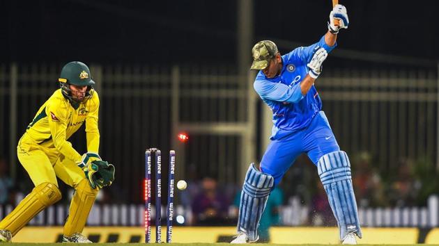 MS Dhoni is bowled out by Adam Zampa. (PTI) MS Dhoni is bowled out by Adam Zampa. (PTI)