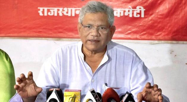 CPIM General Secretary Sitaram Yechury.(HT file photo)