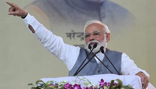 Prime Minister Narendra Modi addresses a public rally, in Ghaziabad, Friday, March 8, 2019.(PTI file photo)