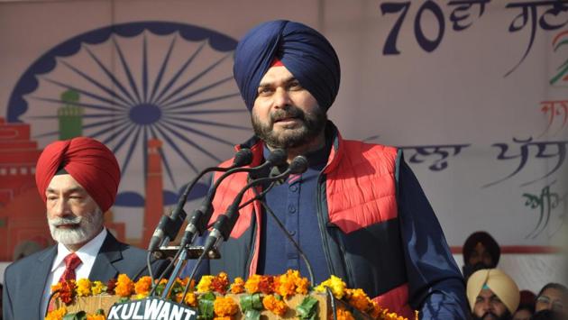 A controversy erupted following the Congress president Rahul Gandhi’s at Moga rally on Thursday after Punjab local bodies minister Navjot Singh Sidhu was not included in the list of speakers. A miffed Sidhu said it was the first time after former chief minister Parkash Singh Badal’s rally in Amritsar in 2004 that he has not been allowed to speak. Sidhu was then Amritsar MP from the BJP. (Sameer Sehgal / HT File) A controversy erupted following the Congress president Rahul Gandhi’s at Moga rally on Thursday after Punjab local bodies minister Navjot Singh Sidhu was not included in the list of speakers. A miffed Sidhu said it was the first time after former chief minister Parkash Singh Badal’s rally in Amritsar in 2004 that he has not been allowed to speak. Sidhu was then Amritsar MP from the BJP. (Sameer Sehgal / HT File)