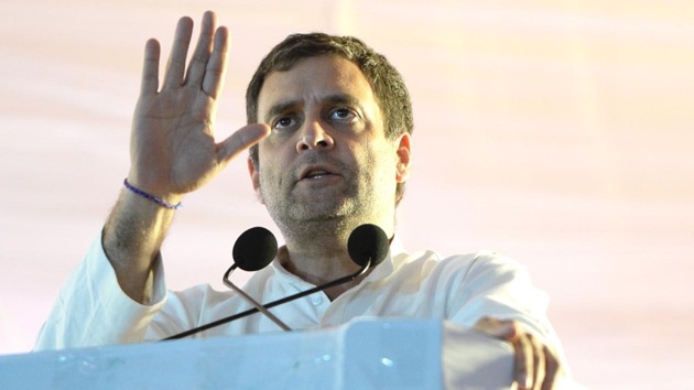 Congress president Rahul Gandhi on Saturday accused Prime Minister Narendra Modi of being insensitive about the death of CRPF jawans in a suicide bombing in Pulwama last month.(HT PHOTO)