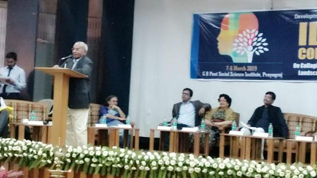 The experts who participated in the first session included computer science experts Punam Bedi, Sudipta Roy, Vasundhara Bhatnagar, industry representatives GS Darbari and academicians Ashish Khare and Shahswat Biswas. (HT) The experts who participated in the first session included computer science experts Punam Bedi, Sudipta Roy, Vasundhara Bhatnagar, industry representatives GS Darbari and academicians Ashish Khare and Shahswat Biswas. (HT)