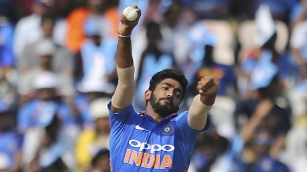 Jasprit Bumrah in action.(AP)