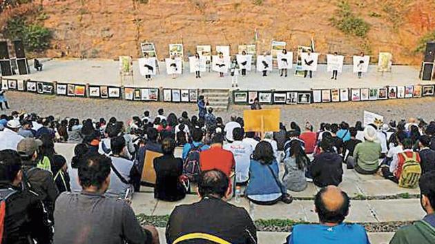 The Municipal Corporation of Gurugram (MCG) is contemplating changing the venue for its upcoming Sufi Nights festival after environmentalists highlighted that the amphitheatre inside Aravalli Biodiversity Park(HT File Photo)