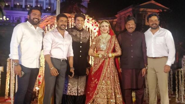 Arya and Sayyeshaa Saigal wedding photos are going viral online.