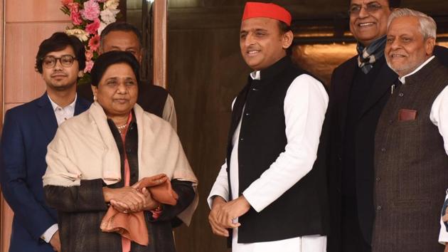It will largely be a contest between SP-BSP-RLD combine, the BJP and its allies and the Congress and its small allies in the Lok Sabha Elections 2019. (HT File) It will largely be a contest between SP-BSP-RLD combine, the BJP and its allies and the Congress and its small allies in the Lok Sabha Elections 2019. (HT File)