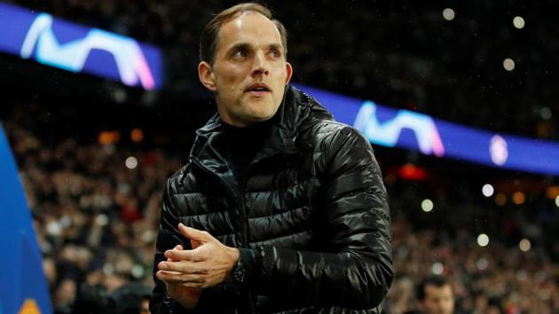 Paris St Germain coach Thomas Tuchel before the match against Manchester United.(Action Images via Reuters)