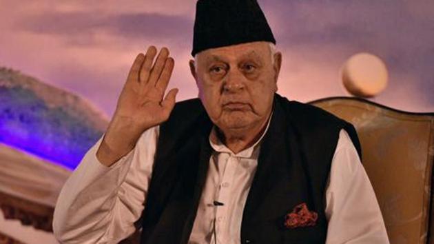 National Conference (NC) president Farooq Abdullah(Amal KS/HT PHOTO)
