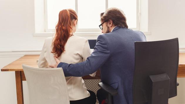 In her complaint, the 23-year-old said that her colleagues refused to giver her work , passed derogatory comments and did not include her in their team. She also alleged that one of the accused touched her inappropriately. (Getty Images/iStockphoto/ HT REPRESENTATIVE PHOTO) In her complaint, the 23-year-old said that her colleagues refused to giver her work , passed derogatory comments and did not include her in their team. She also alleged that one of the accused touched her inappropriately. (Getty Images/iStockphoto/ HT REPRESENTATIVE PHOTO)