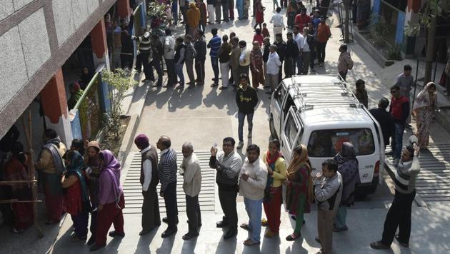 The model code of conduct will now be in place across Delhi until the polling day on May 12. Soon after the election commission’s poll schedule announcement on Sunday, chief minister and AAP convener Arvind Kejriwal pitched for full statehood for Delhi, the party’s key poll plank. (HT File Photo) The model code of conduct will now be in place across Delhi until the polling day on May 12. Soon after the election commission’s poll schedule announcement on Sunday, chief minister and AAP convener Arvind Kejriwal pitched for full statehood for Delhi, the party’s key poll plank. (HT File Photo)