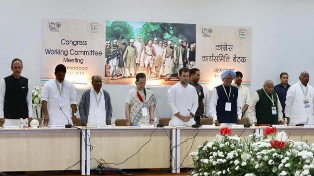 This is the first CWC meet o be hosted by Gujarat in six decades – the last was held in 1961 – and also marks the debut of Priyanka Gandhi Vadra in the party’s highest decision making body. This is the first CWC meet o be hosted by Gujarat in six decades – the last was held in 1961 – and also marks the debut of Priyanka Gandhi Vadra in the party’s highest decision making body.