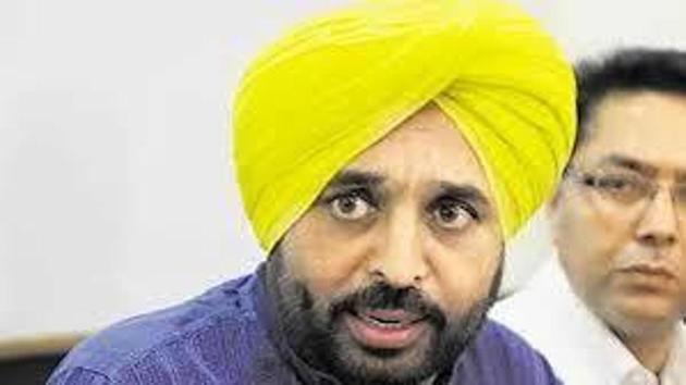 Aam Aadmi Party candidate Bhagwant Mann(HT File)