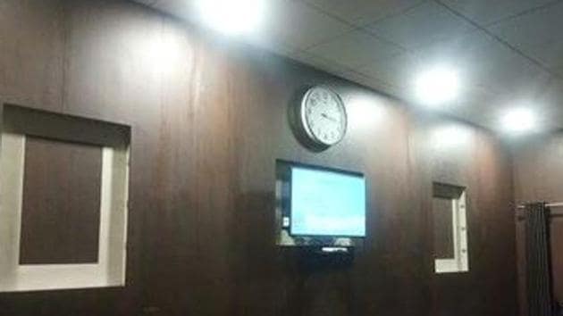 Pictures of Prime Minister Narenda Modi and Uttar Pradesh Chief Minister Yogi Adityanath were removed from government offices in Shahjahanpur district of the state as mandated under model code of conduct.