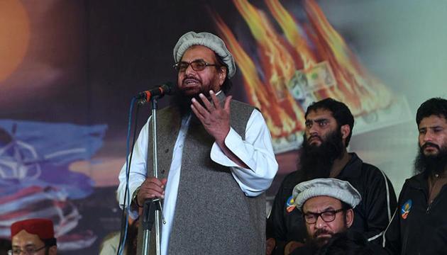 26/11 Mumbai attacks mastermind Hafiz Saeed is the founder of the banned Lashkar-e-Taiba terrorist group.(HT File Photo)