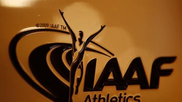 FILE PHOTO: A view shows the logo at the The International Association of Athletics Federations (IAAF) headquarters in Monaco, January 14, 2016(REUTERS)