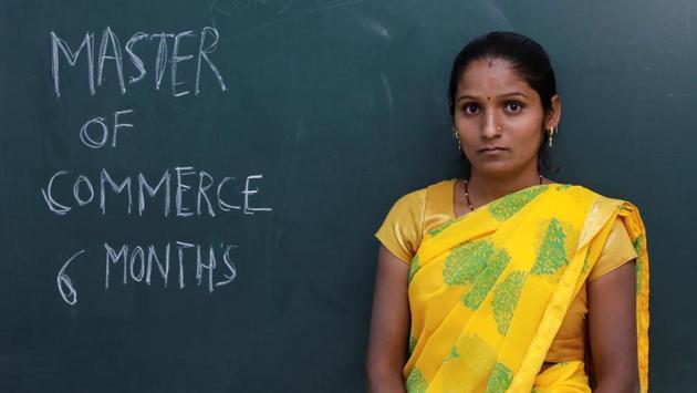 Kajal Ithape, a 25-year-old Master of Commerce (M. Com.) who has been unemployed for six months is seen during a job fair in Chinchwad. “I had to leave my job as I wanted to take leave for one year after I had a baby. I have been trying to look for an accountant job for the last 6 months but without any luck.” (Danish Siddiqui / REUTERS) Kajal Ithape, a 25-year-old Master of Commerce (M. Com.) who has been unemployed for six months is seen during a job fair in Chinchwad. “I had to leave my job as I wanted to take leave for one year after I had a baby. I have been trying to look for an accountant job for the last 6 months but without any luck.” (Danish Siddiqui / REUTERS)