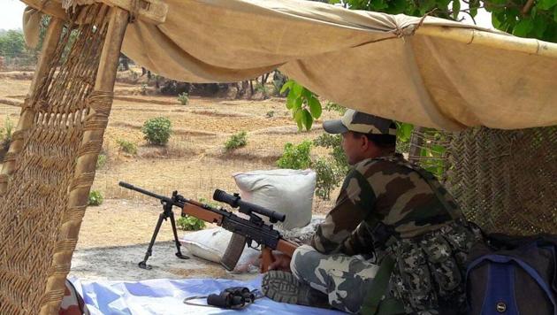 Additional director general (operations) Ashish Batra said that 30% of the forces would be deployed in “very sensitive” booths, while 25% would be positioned across “sensitive” polling pockets (HT) Additional director general (operations) Ashish Batra said that 30% of the forces would be deployed in “very sensitive” booths, while 25% would be positioned across “sensitive” polling pockets (HT)