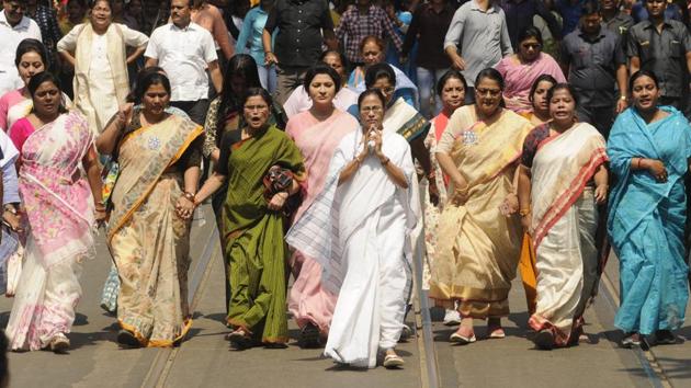 Late last week, the West Bengal government completed an exercise of reaching out to as many as 86.7 million beneficiaries of Khadya Sathi (food security) scheme with letters carrying the signature of chief minister Mamata Banerjee who stated she was “extremely delighted” to deliver the benefits to them.(Samir Jana/HT) Late last week, the West Bengal government completed an exercise of reaching out to as many as 86.7 million beneficiaries of Khadya Sathi (food security) scheme with letters carrying the signature of chief minister Mamata Banerjee who stated she was “extremely delighted” to deliver the benefits to them.(Samir Jana/HT)