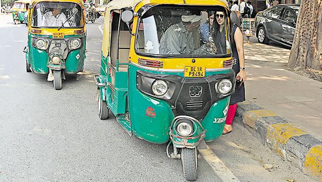 New Delhi, India - Oct. 8, 2018: A view of the spot where an auto driver died after four men stabbed him to the death on a dispute over fare last night at KG Marg in New Delhi, India, on Monday, October 8, 2018. (Photo by Sanchit Khanna/ Hindustan Times)(Sanchit Khanna/HT PHOTO)