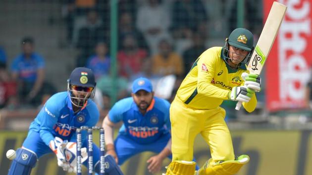 Australia's cricketer Usman Khawaja plays a shot. (AFP)