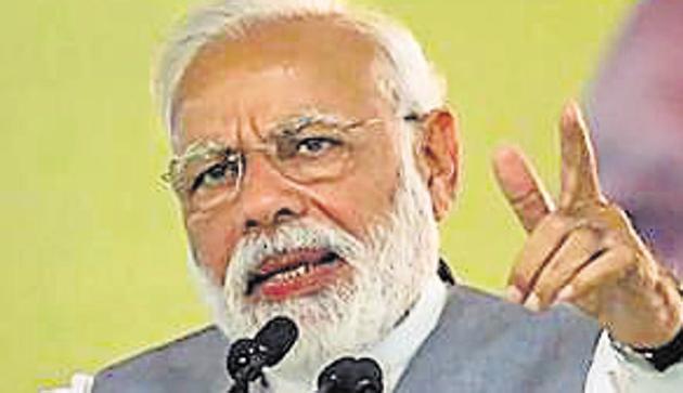 Ghaziabad: Prime Minister Narendra Modi addresses a public rally in Ghaziabad on March 8. (PTI) Ghaziabad: Prime Minister Narendra Modi addresses a public rally in Ghaziabad on March 8. (PTI)
