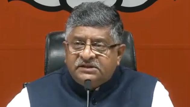 Union minister Ravi Shankar Prasad criticised Congress president Rahul Gandhi over his swipe at Prime Minister Narendra Modi over China’s decision to block UN resolution against Jaish-e-Mohammed chief Masood Azhar. (Photo/Twitter/BJP4India) Union minister Ravi Shankar Prasad criticised Congress president Rahul Gandhi over his swipe at Prime Minister Narendra Modi over China’s decision to block UN resolution against Jaish-e-Mohammed chief Masood Azhar. (Photo/Twitter/BJP4India)