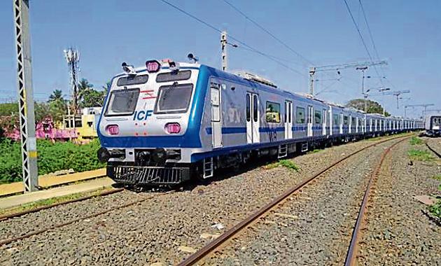 Trials of the new AC local have started and are expected to continue till the end of May (HT Photo) Trials of the new AC local have started and are expected to continue till the end of May (HT Photo)