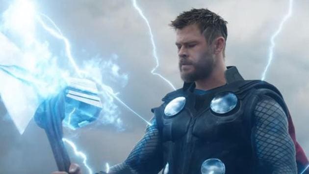 Avengers Endgame trailer: Thor wields Stormbreaker in a still from the new trailer