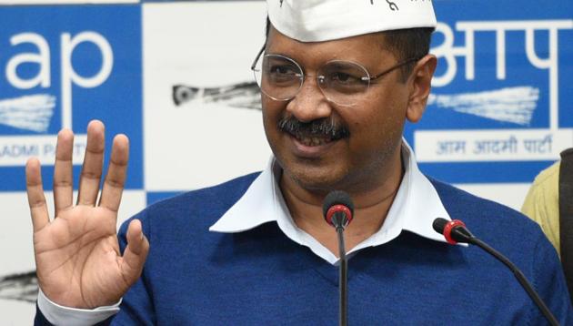Delhi Chief Minister and AAP Convener Arvind Kejriwa(Sonu Mehta/HT PHOTO)