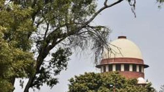 A view of the Supreme Court during the Ram Janmabhoomi-Babri Masjid land dispute case hearing, at Supreme Court in New Delhi on March 8. (Biplov Bhuyan/HT PHOTO) A view of the Supreme Court during the Ram Janmabhoomi-Babri Masjid land dispute case hearing, at Supreme Court in New Delhi on March 8. (Biplov Bhuyan/HT PHOTO)