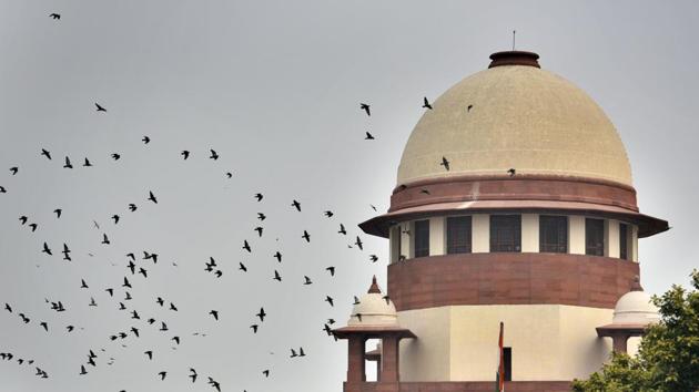 A view of the Supreme Court.(Biplov Bhuyan/HT PHOTO)