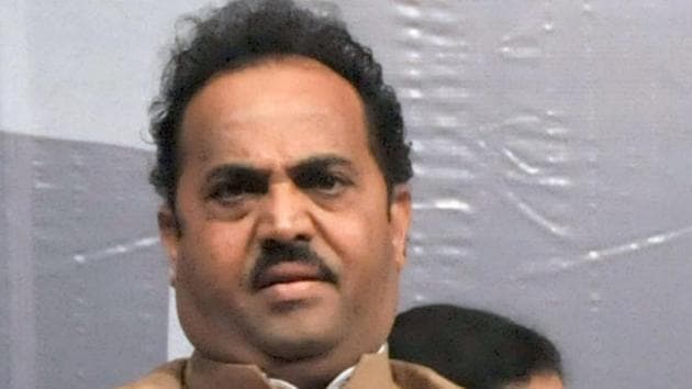 Yogesh Gogawale, president, Bharatiya Janata Party city unit, on Wednesday said that member of Parliament (MP) Sanjay Kakade is still with the party, days after the Rajya Sabha MP had announced his plans to join the Congress.(HT PHOTO)