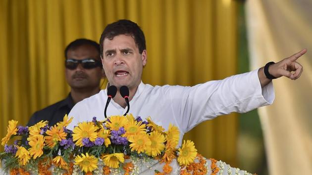 Rahul Gandhi attacked the prime minister and said he had not spoken on China blocking the resolution in the UN Security Council.(PTI)