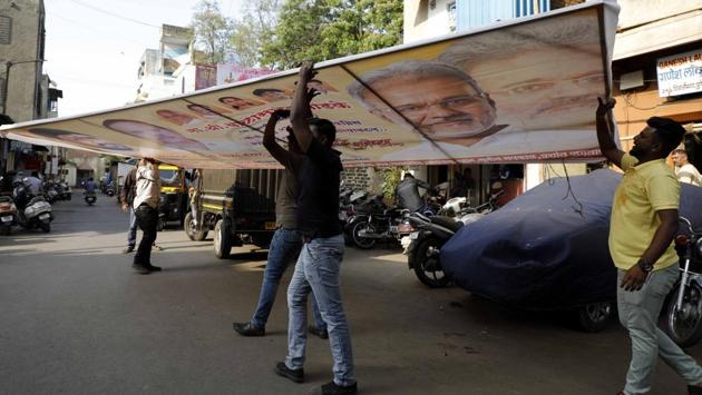 Any activity aggravating existing differences or creating mutual hatred or causing tension between different castes and communities, religious or linguistic, is a corrupt practice under the Representation of the People Act. Making an appeal to caste or communal feelings to secure votes and using places of worship for campaigning are offences under the Act.  (RAHUL RAUT/HT PHOTO) 