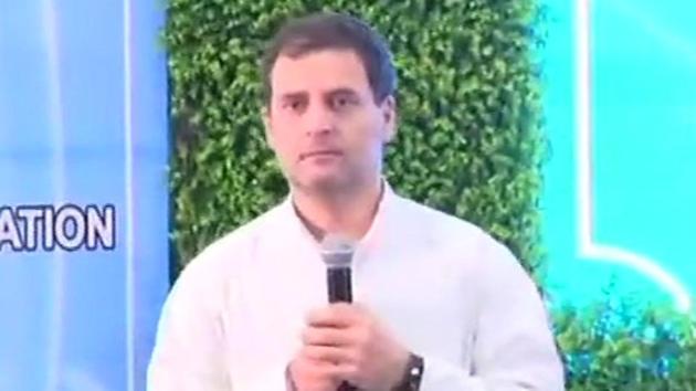 Congress president Rahul Gandhi during an interaction with health professionals (ANI) Congress president Rahul Gandhi during an interaction with health professionals (ANI)