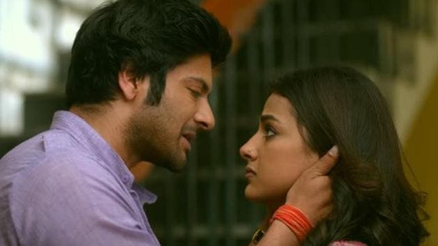 Milan Talkies movie review: Ali Fazal and Shraddha Srinath in a still from Tigmanshu Dhulia’s film.