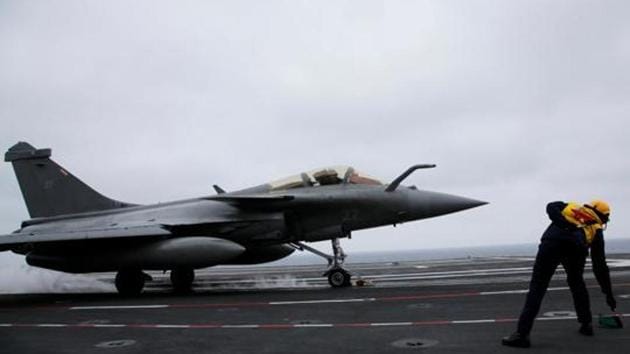 The NDA government’s decision to enter a $8.7 billion government-to-government deal with France to buy 36 Rafale warplanes was announced in April 2015, with an agreement signed a little over a year later. (Reuters/File Photo) The NDA government’s decision to enter a $8.7 billion government-to-government deal with France to buy 36 Rafale warplanes was announced in April 2015, with an agreement signed a little over a year later. (Reuters/File Photo)