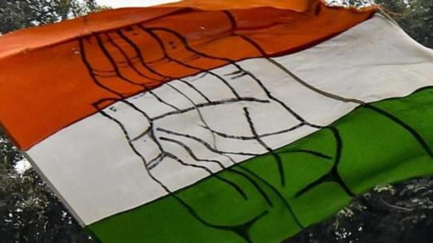 Congress party flag.(PTI file photo) Congress party flag.(PTI file photo)