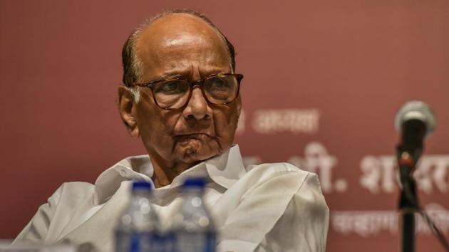 The Sharad Pawar-led NCP, which is contesting 22 seats, aims to win between 12 and 14 seats, for which it has been preparing since 2017.(Kunal Patil/HT File Photo)