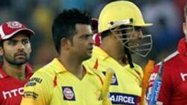 File image of MS Dhoni, Suresh Raina