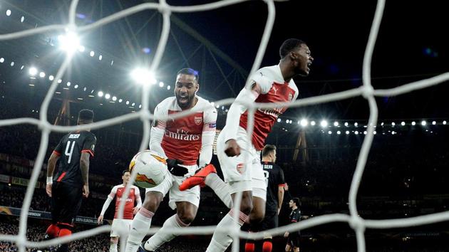 Arsenal's Ainsley Maitland-Niles celebrates(Action Images via Reuters)