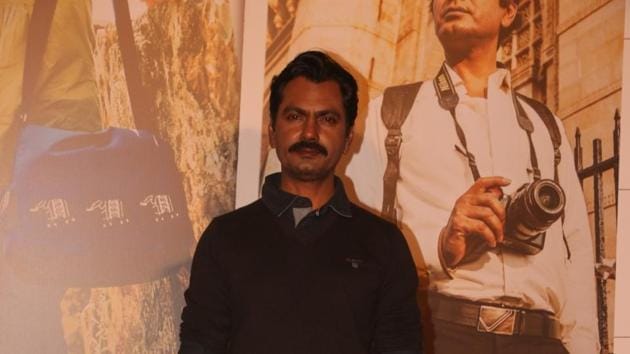 Nawazuddin Siddiqui during the launch of Tumne Mujhe Dekha, a song from the film Photograph in Mumbai on March 9.(IANS)
