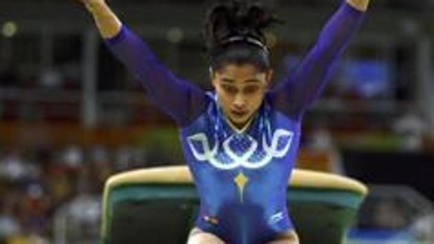 File image of Dipa Karmakar.(Reuters)