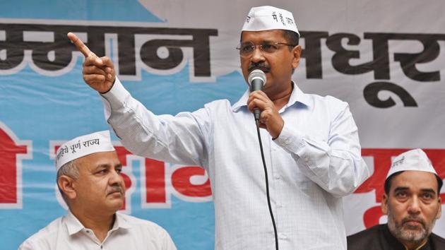 Earlier this week, AAP chief Arvind Kejriwal had proposed a three-way alliance with the Congress and Dushyant Chautala’s JJP in Haryana.(File Photo)
