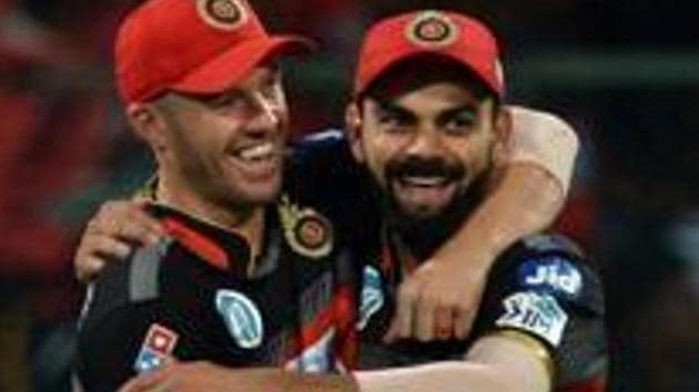 File image of Royal Challengers Bangalore captain Virat Kohli and AB De Villiers. (AFP)