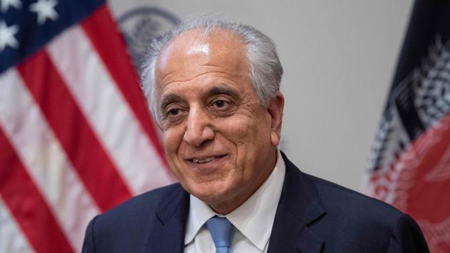 US Special Envoy Zalmay Khalilzad at a discussion on "The Prospects for Peace in Afghanistan" at the United States Institute of Peace (USIP) in Washington, DC, on February 8, 2019 .(AFP)