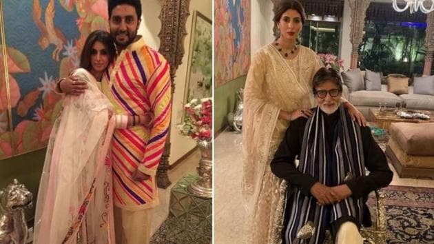 Abhishek Bachchan and Amitabh Bachchan shared special posts on Shweta Bachchan’s birthday.
