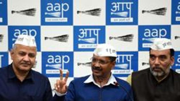 The Aam Aadmi Party (AAP) has planned a four-tier campaign strategy for the May 12 Lok Sabha elections in Delhi, the party’s Delhi unit convener Gopal Rai said on Saturday. (Photo by Sonu Mehta/ Hindustan Times)(Sonu Mehta/HT PHOTO)