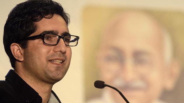 Former IAS officer Shah Faesal(Ravindra Joshi/HT PHOTO)